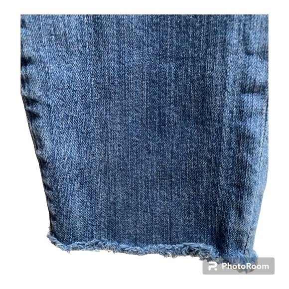 Womens Skinny Fit Seven7 size 32 Raw Hem blue jeans - Picture 2 of 9